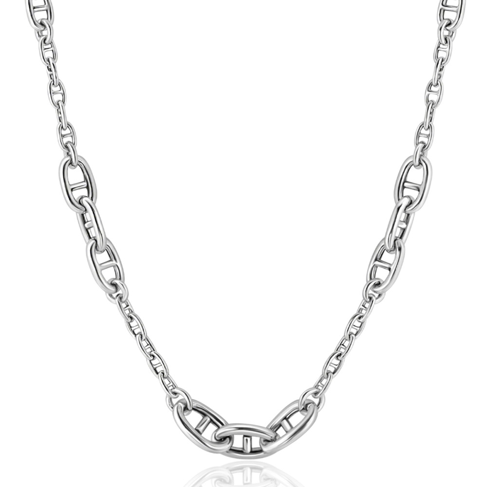 zinzi-zic2407-zilveren-marine-schakelketting-glanzend-7-mm-breedte-lengte-43-48-cm