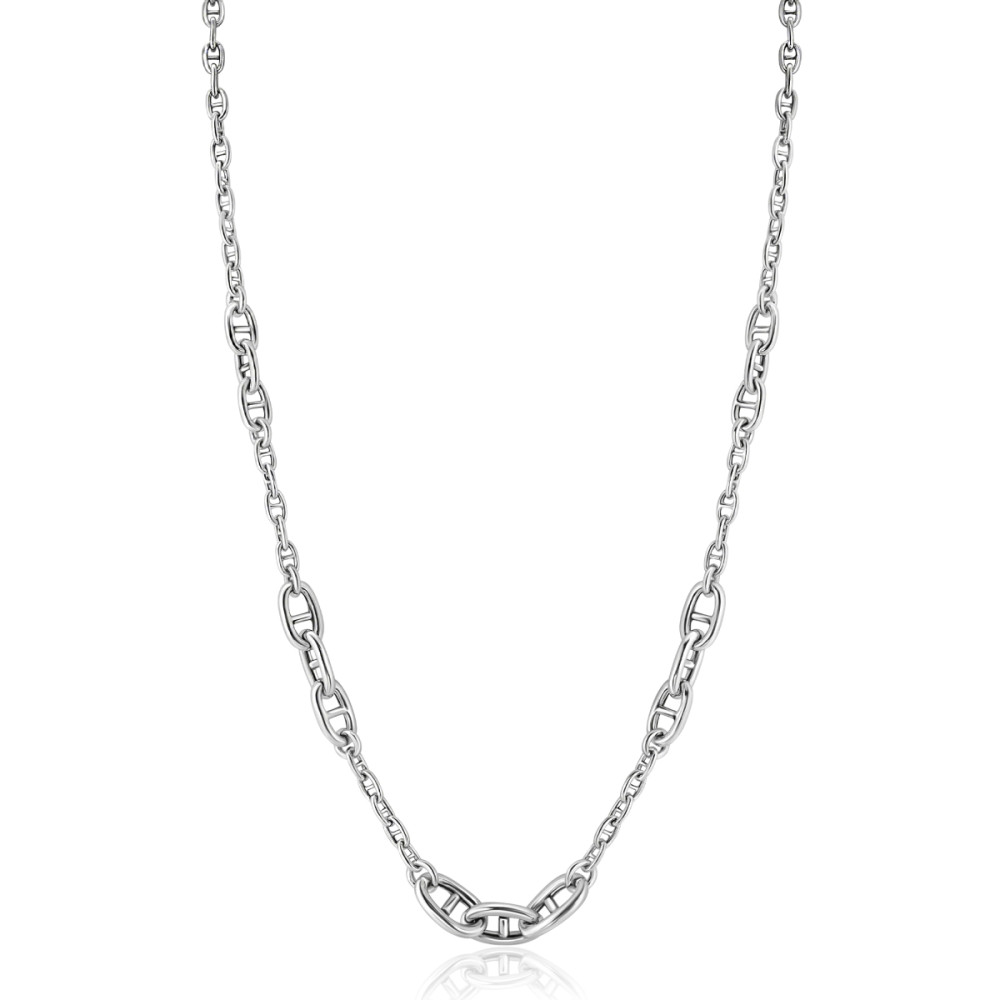 zinzi-zic2407-zilveren-marine-schakelketting-glanzend-7-mm-breedte-lengte-43-48-cm