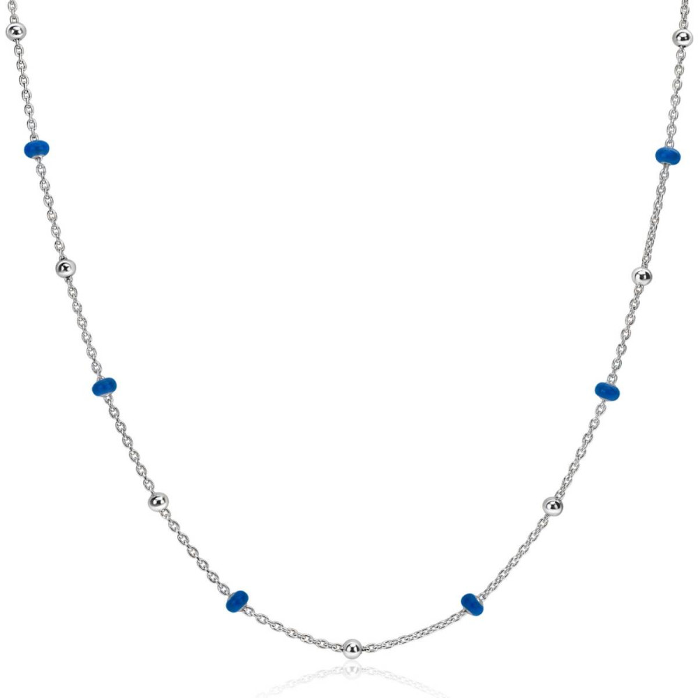 zinzi-zic2511-kralenketting-zilver-blauw-rond-3-mm-breedte-lengte-42-45-cm