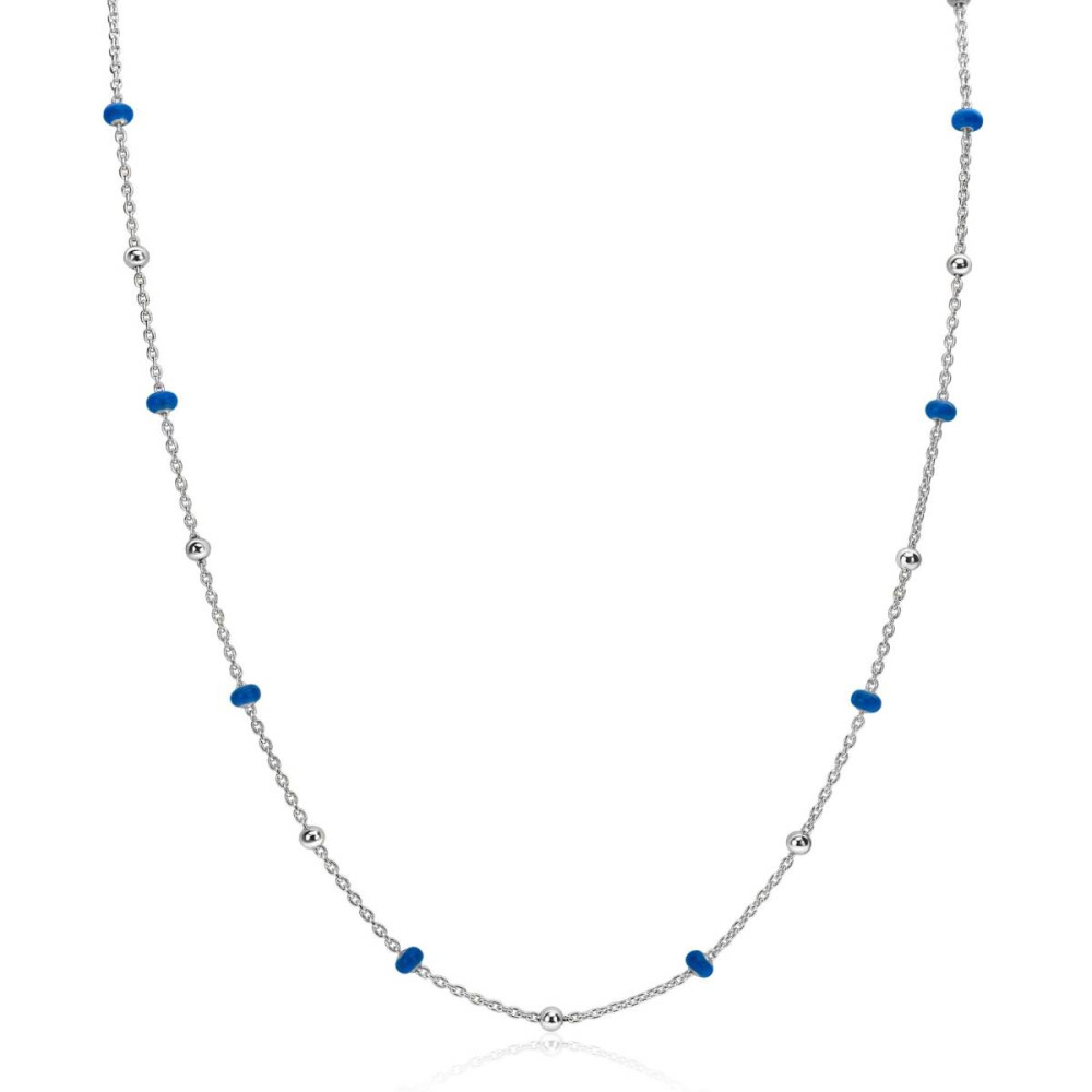 zinzi-zic2511-kralenketting-zilver-blauw-rond-3-mm-breedte-lengte-42-45-cm