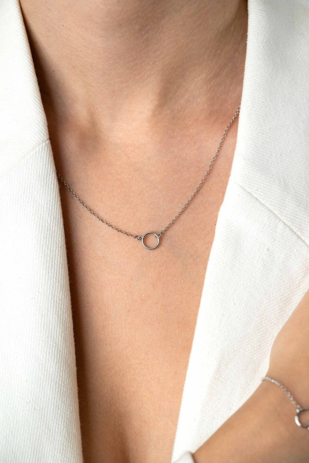 zinzi-zic2523-jasseron-ketting-glanzend-zilver-ronde-hanger-8-mm-breedte-lengte-40-45-cm