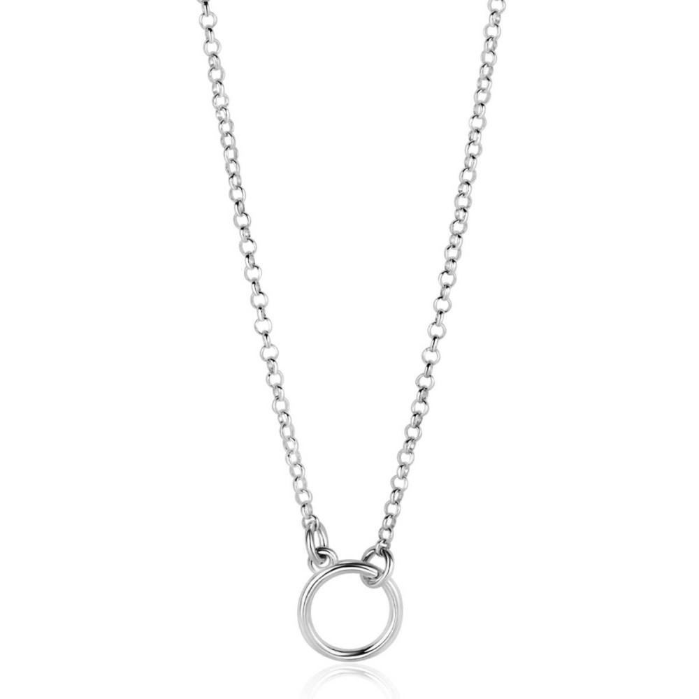 zinzi-zic2523-jasseron-ketting-glanzend-zilver-ronde-hanger-8-mm-breedte-lengte-40-45-cm