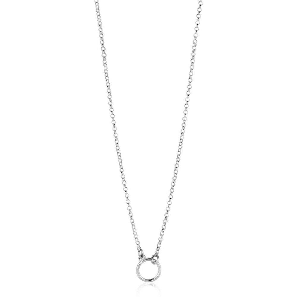 zinzi-zic2523-jasseron-ketting-glanzend-zilver-ronde-hanger-8-mm-breedte-lengte-40-45-cm