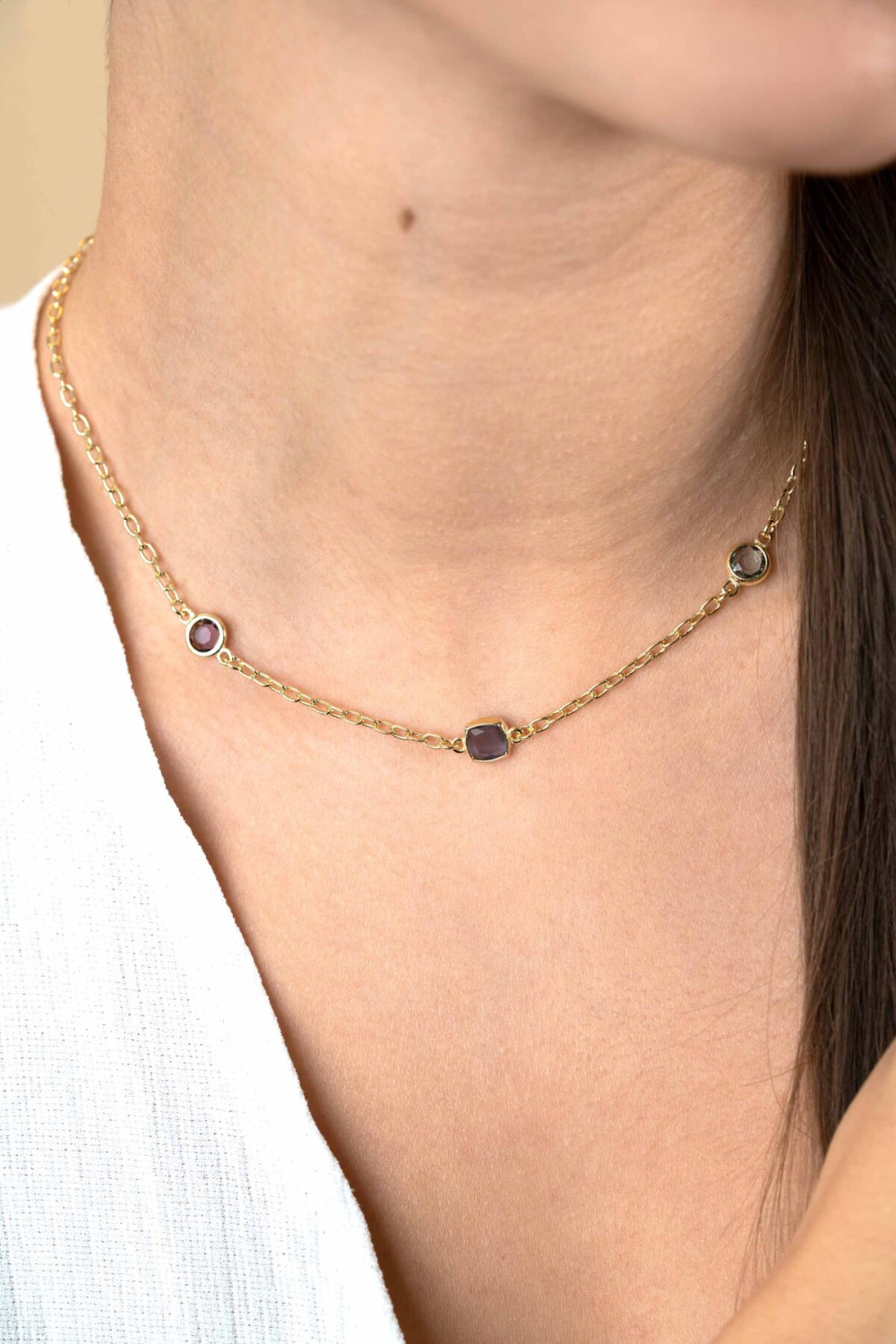 zinzi-zic2525g-goudkleurige-ketting-man-made-stenen-vierkant-rond-ovaal-7-3-mm-lengte-42-45-cm