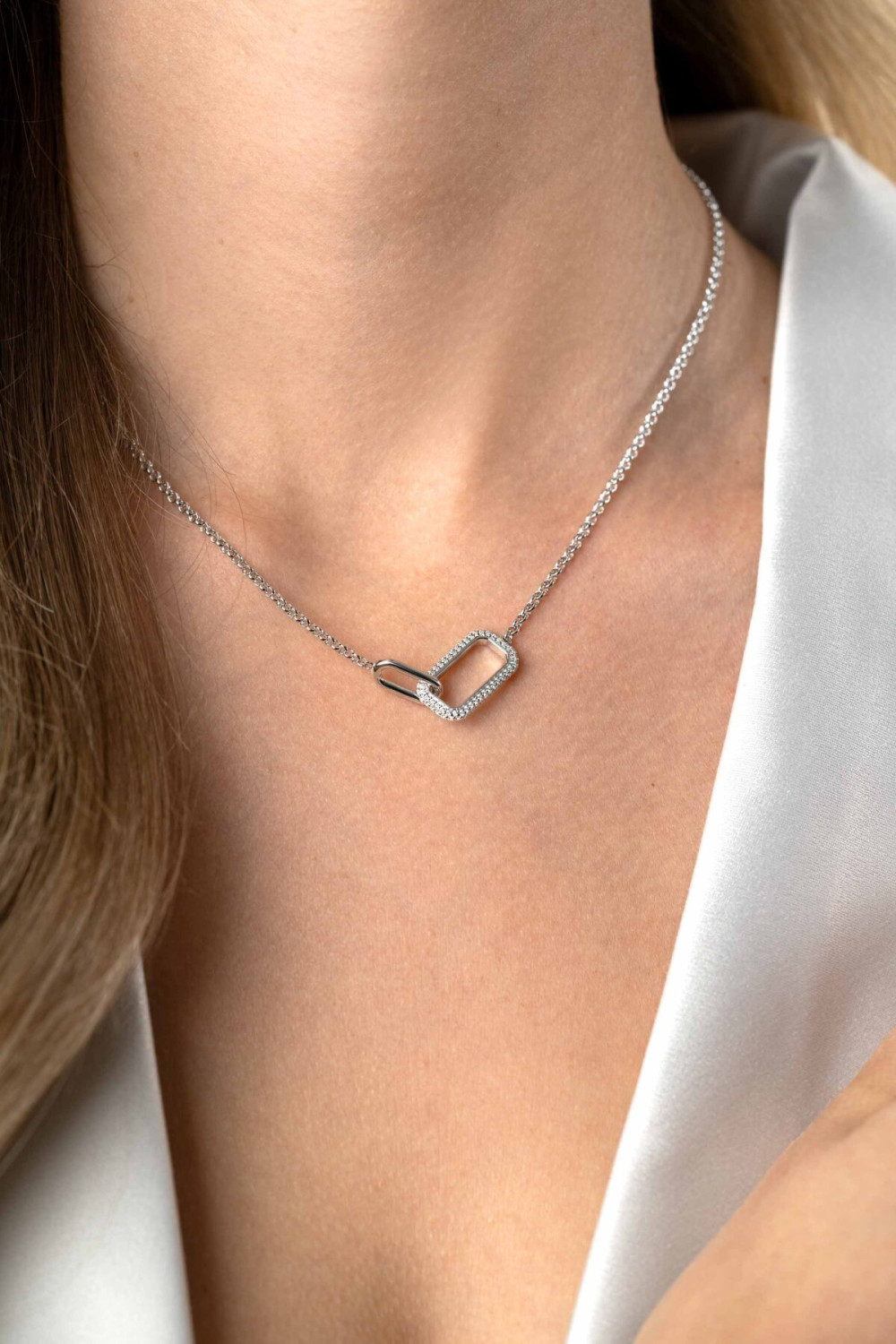 zinzi-zic2551-zilveren-ketting-met-hanger-zirkonia-10-mm-breedte-lengte-40-45-cm