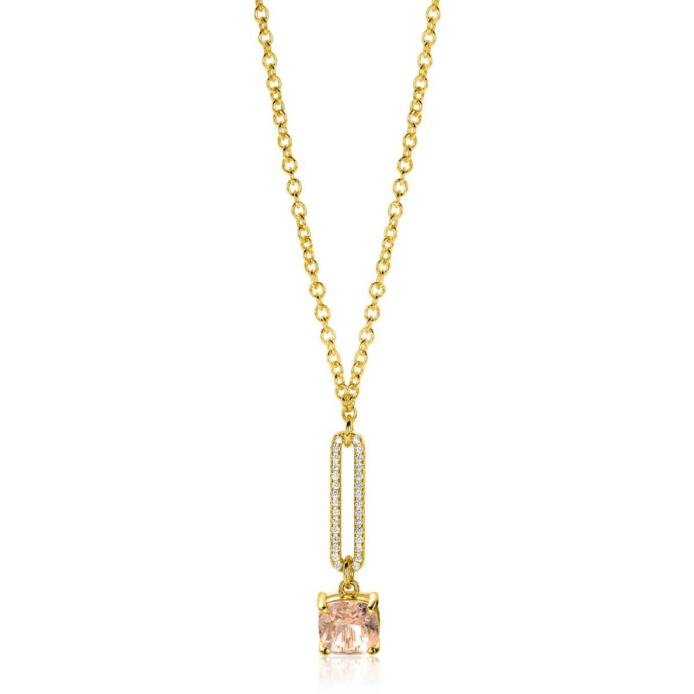 zinzi-zic2579-ketting-goudkleurig-vierkant-zirkonia-8-3-mm-breedte-lengte-42-45-cm