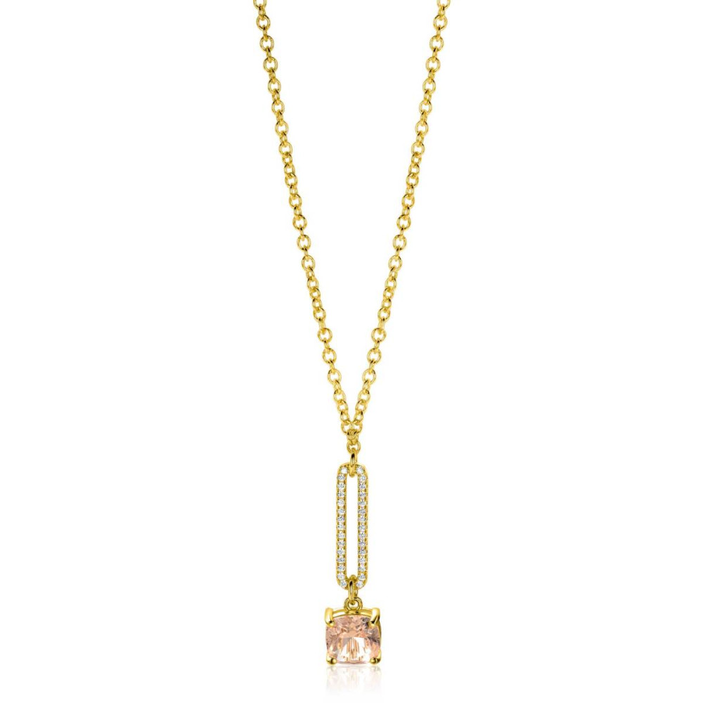 zinzi-zic2579-ketting-goudkleurig-vierkant-zirkonia-8-3-mm-breedte-lengte-42-45-cm
