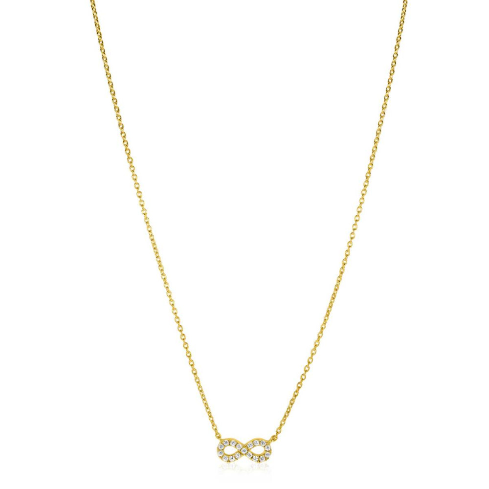 zinzi-zic2597y-ketting-goudkleurig-infinity-zirkonia-5-4-mm-lengte-42-45-cm