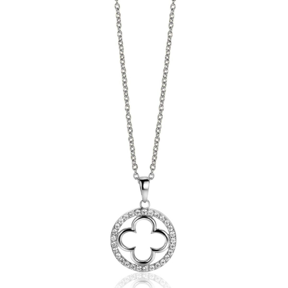zinzi-zic2617-ketting-klavertje-vier-hanger-zirkonia-15-mm-lengte-45-48-cm