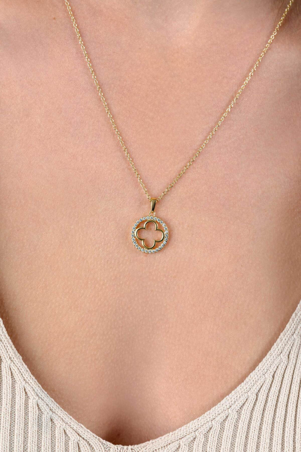 zinzi-zic2617y-ketting-klaver-vier-hanger-zirkonia-15-mm-lengte-45-48-cm