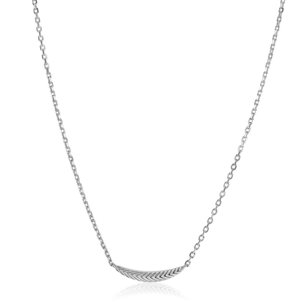 zinzi-zic2644-schakelketting-met-hanger-veer-zilver-3-1-mm-breedte-lengte-40-45-cm