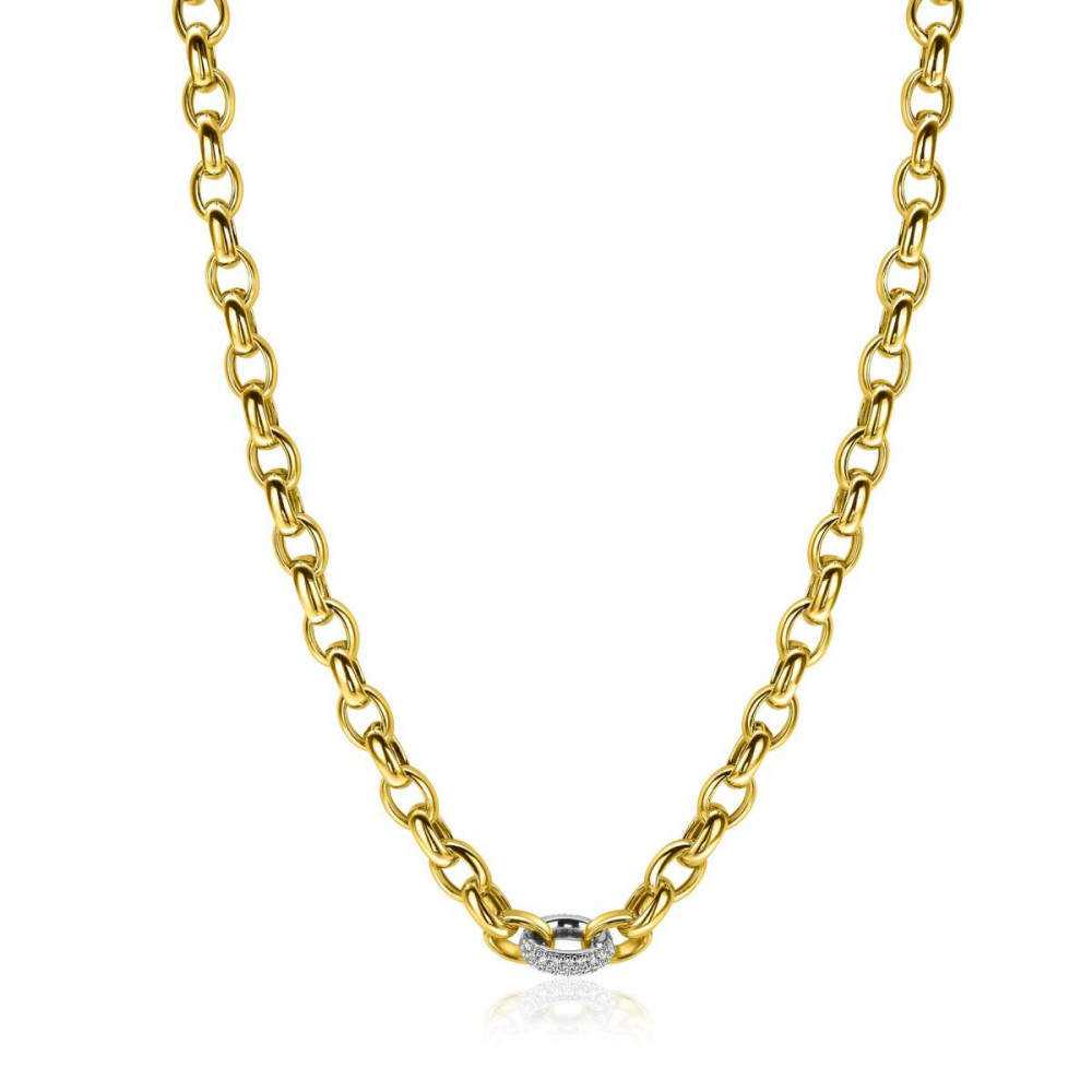 zinzi-zic2664-schakelketting-verguld-jasseron-zirkonia-transparant-6-mm-breedte-lengte-45-cm
