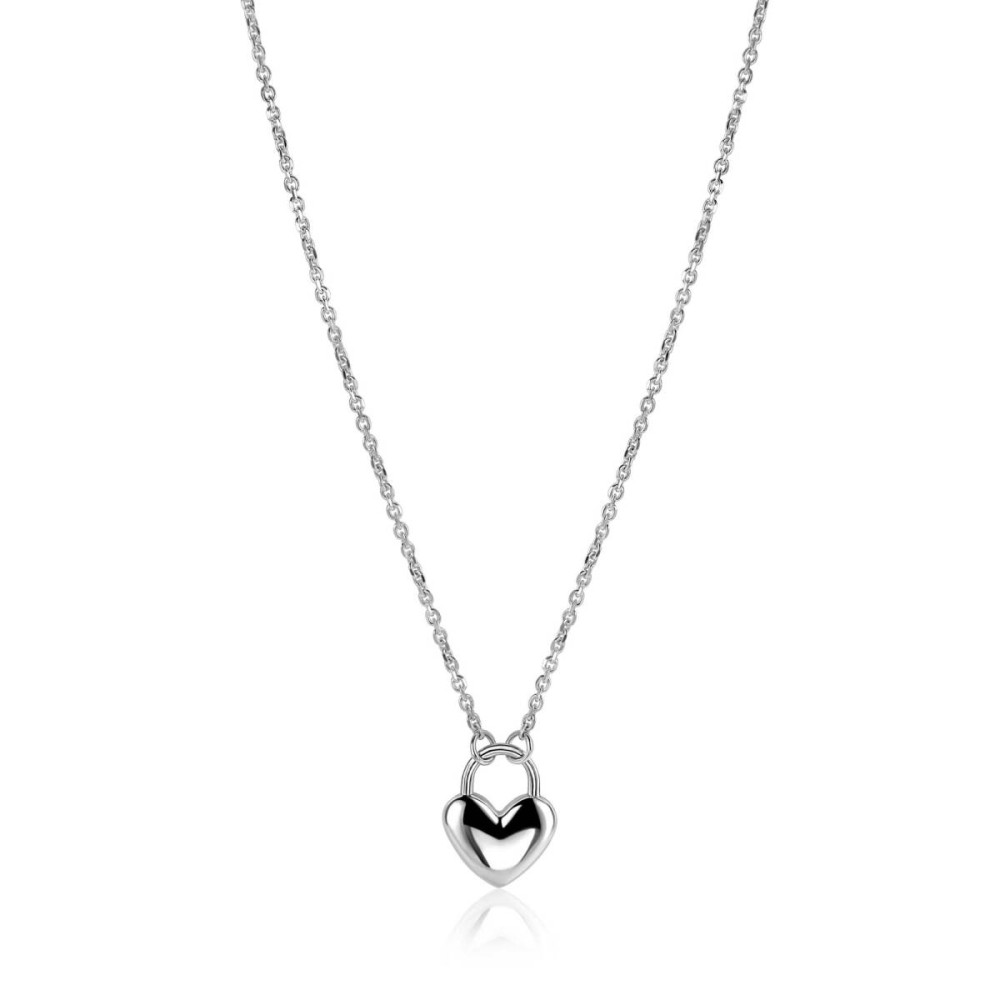 zinzi-zic2673-ketting-met-hanger-hartje-zilver-glanzend-14-mm-breedte-lengte-42-45-cm