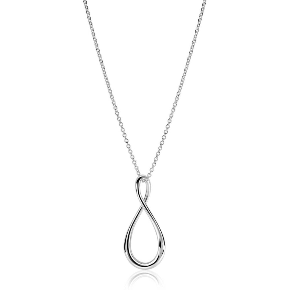zinzi-zic2675-ketting-met-hanger-infinity-zilver-glanzend-23-mm-breedte-lengte-60-cm