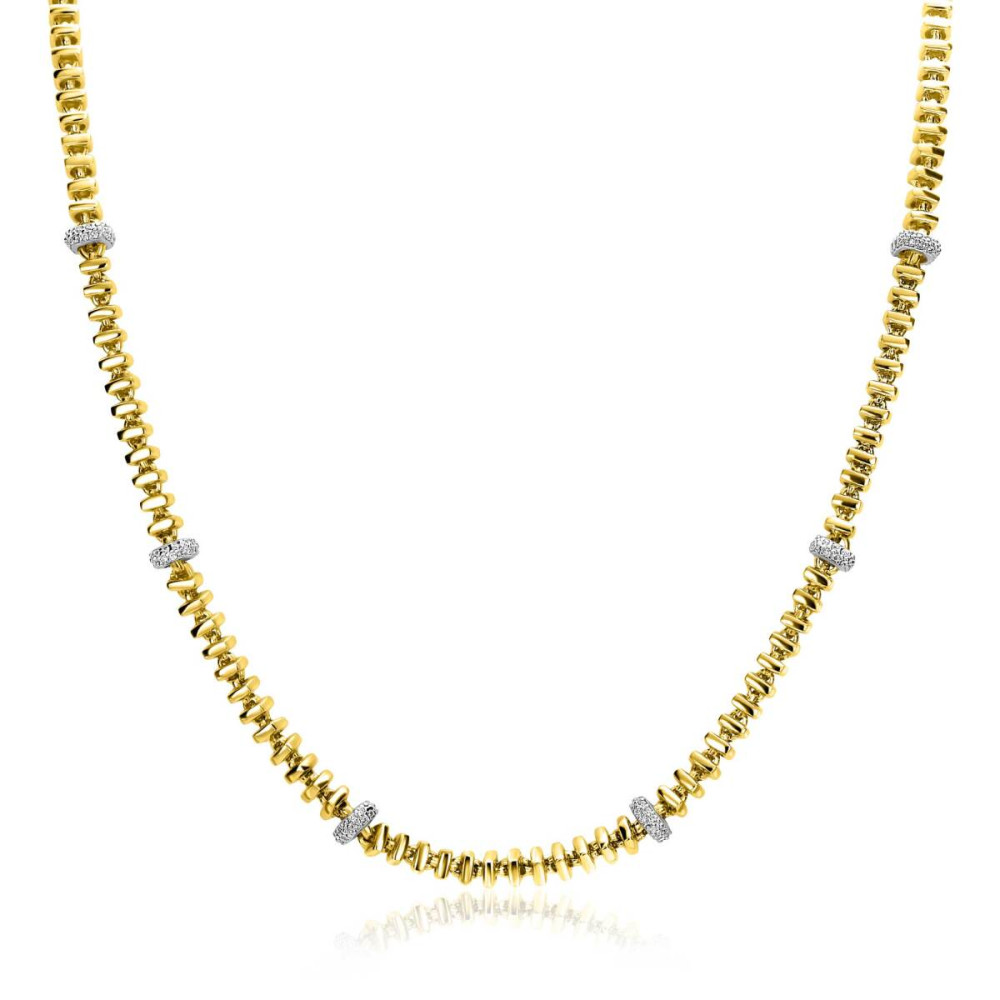 zinzi-zic2678y-schakelketting-goudkleurig-zirkonia-vierkant-6-mm-breedte-lengte-45-cm