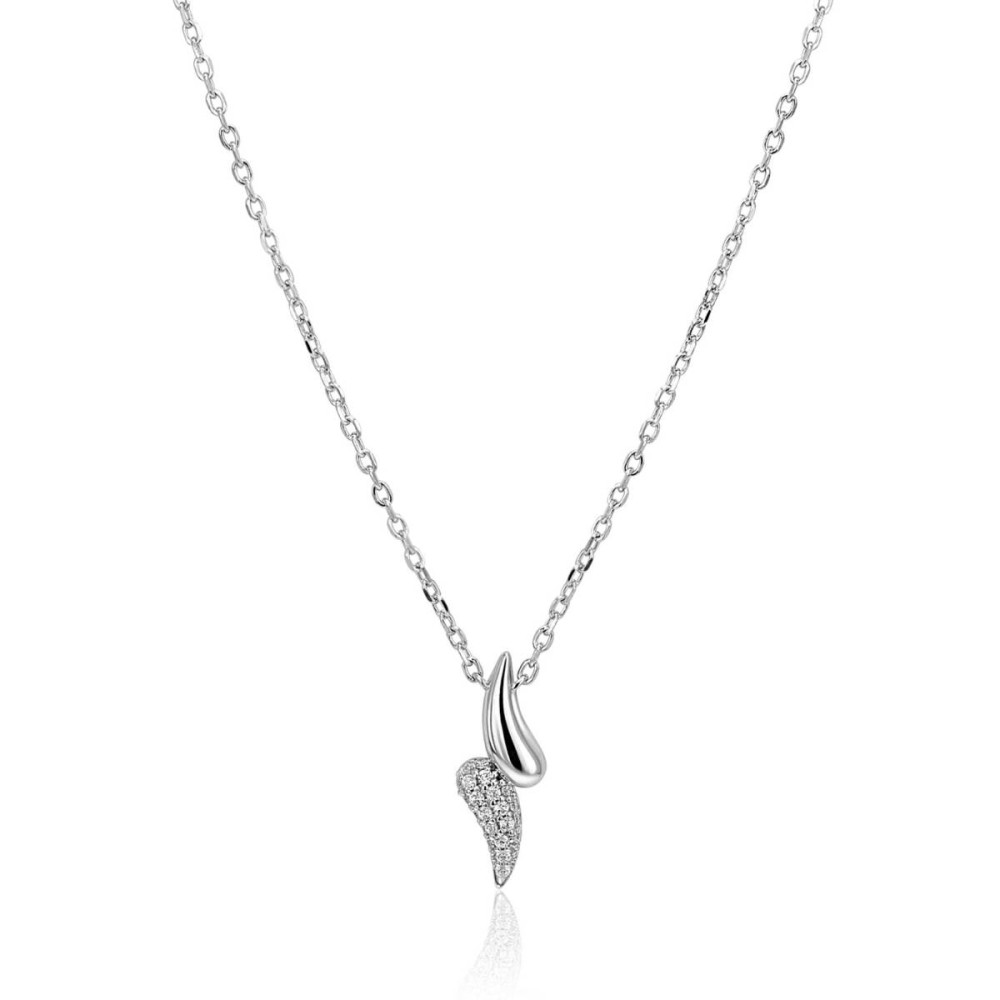 zinzi-zic2681-ketting-met-hanger-zilver-zirkonia-druppel-7-3-mm-breedte-lengte-40-45-cm