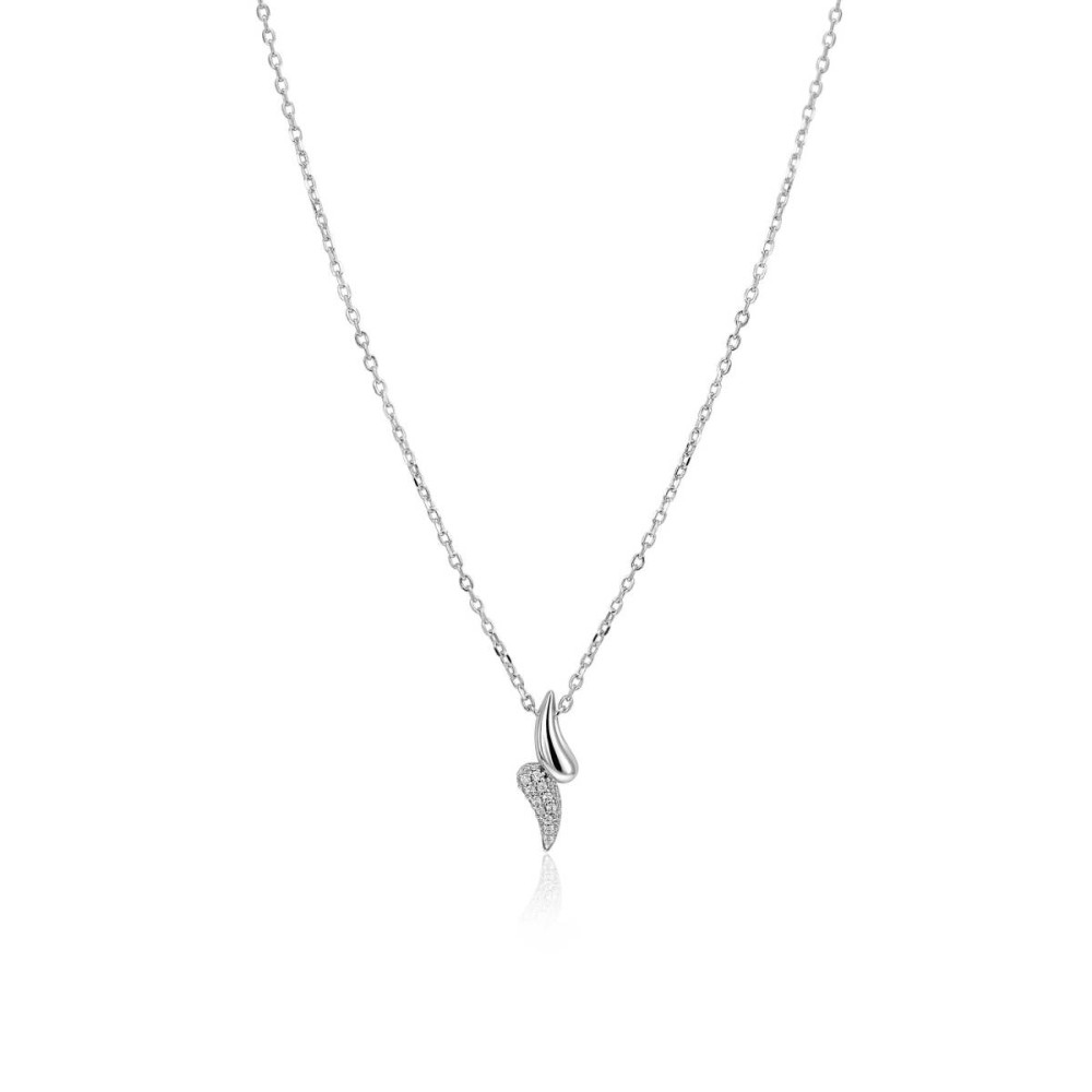 zinzi-zic2681-ketting-met-hanger-zilver-zirkonia-druppel-7-3-mm-breedte-lengte-40-45-cm