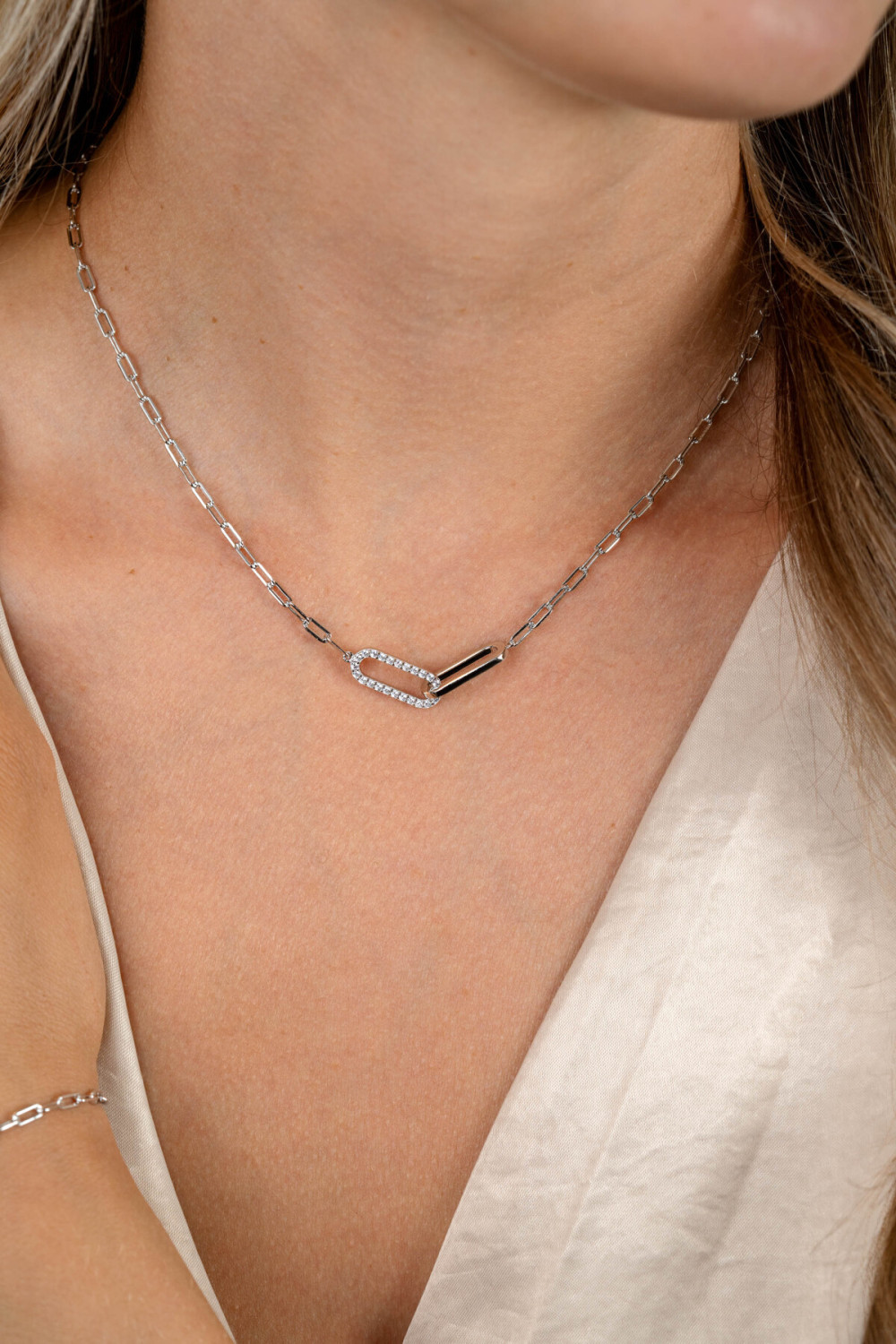 zinzi-zic2690-paperclip-schakelketting-zilver-zirkonia-6-6-mm-breedte-lengte-40-45-cm