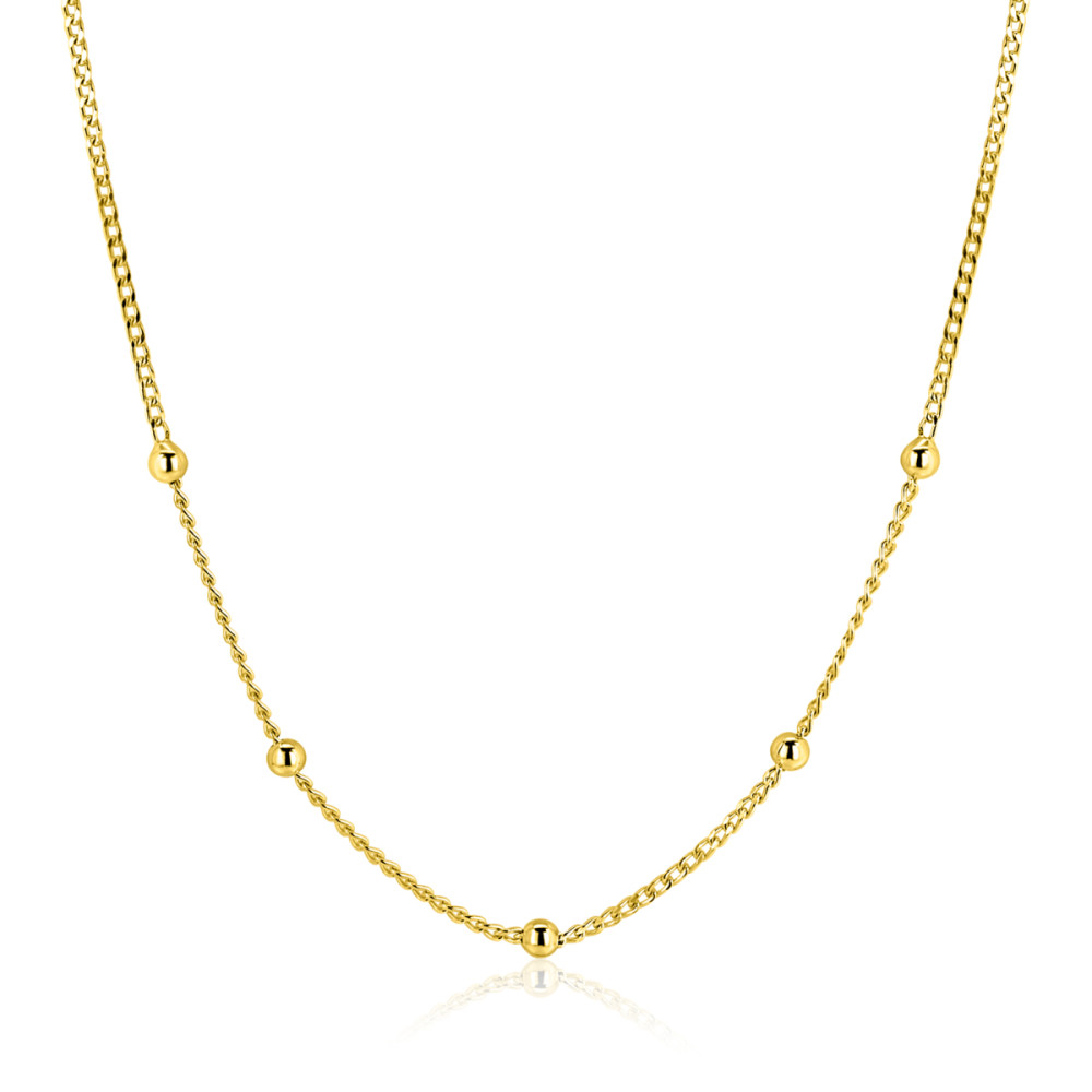 zinzi-zic2714g-schakelketting-vergulde-bolletjes-1-2-mm-breedte-lengte-42-45-cm