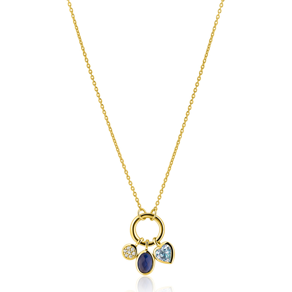 zinzi-zic2737-ketting-met-hanger-rond-ovaal-hart-goudkleurig-10-mm-lengte-42-45-cm