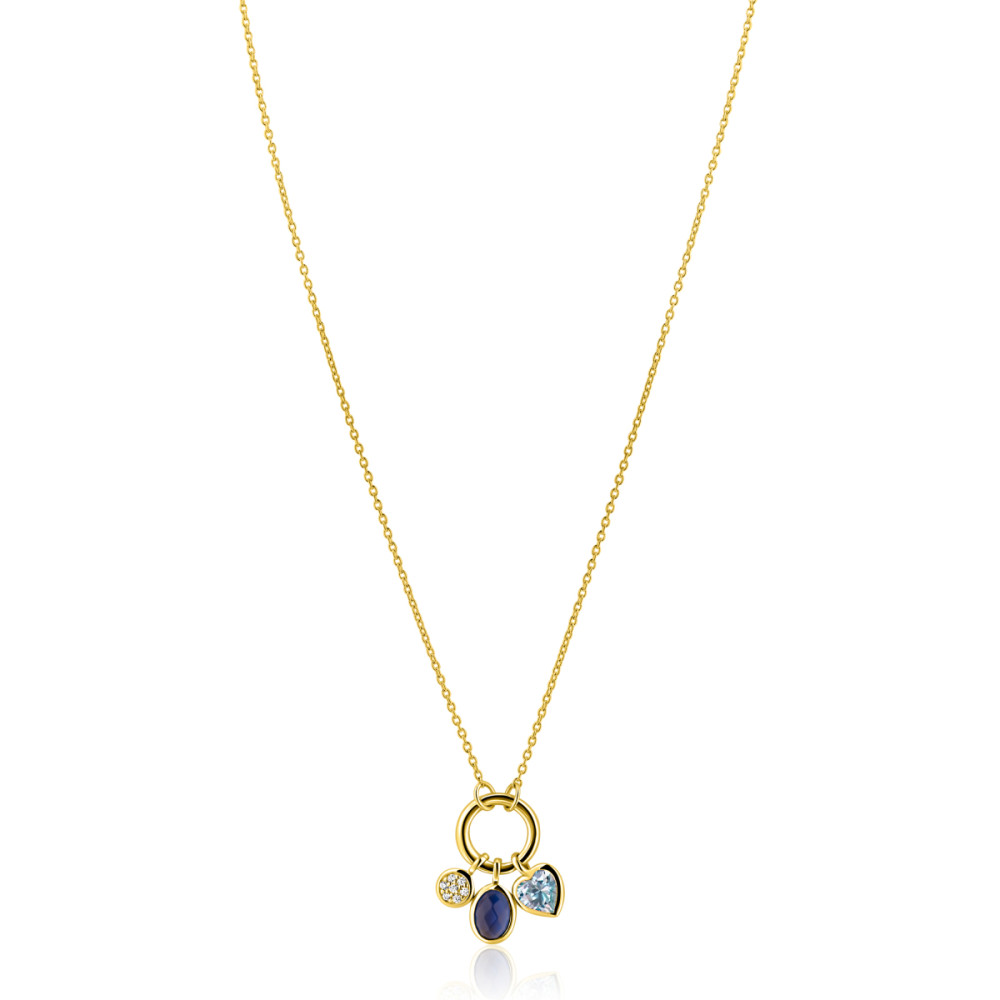 zinzi-zic2737-ketting-met-hanger-rond-ovaal-hart-goudkleurig-10-mm-lengte-42-45-cm