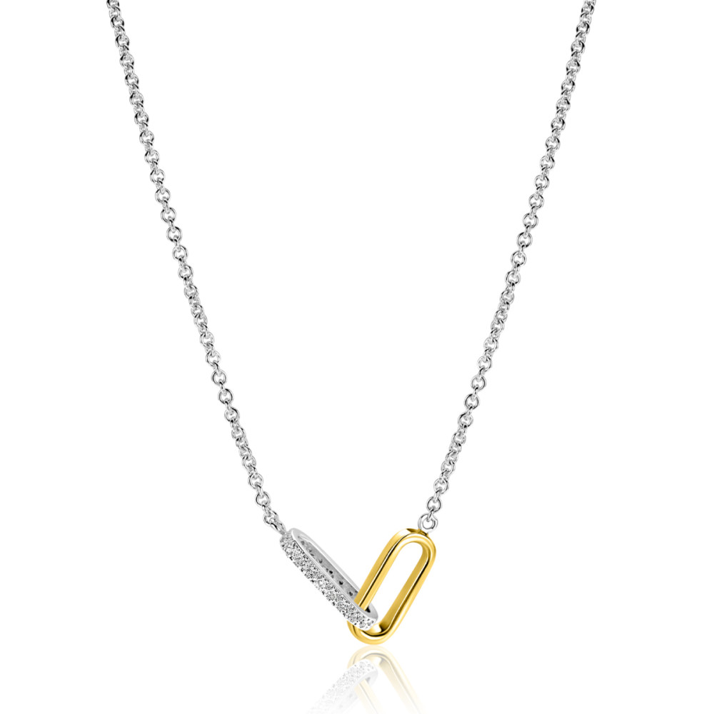 zinzi-zic2758-ketting-zilver-zirkonia-hanger-paperclip-7-8-mm-breedte-lengte-42-45-cm