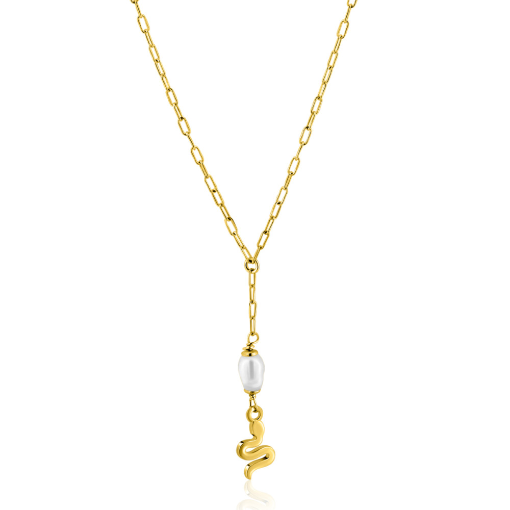zinzi-zic2761-ketting-goudkleurig-slang-parel-6-8-mm-breedte-lengte-42-45-cm
