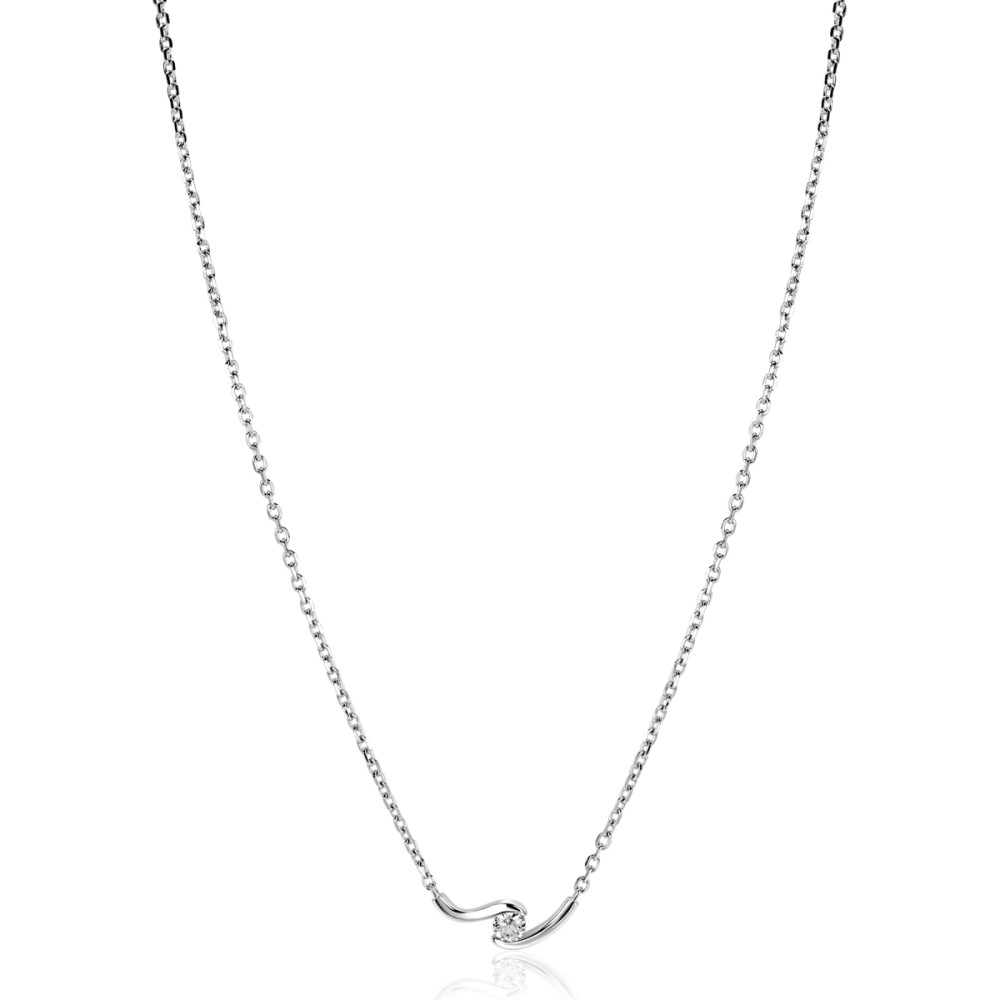 zinzi-zic2766-ketting-zilver-golvende-zirkonia-hanger-5-3-mm-breedte-lengte-42-45-cm
