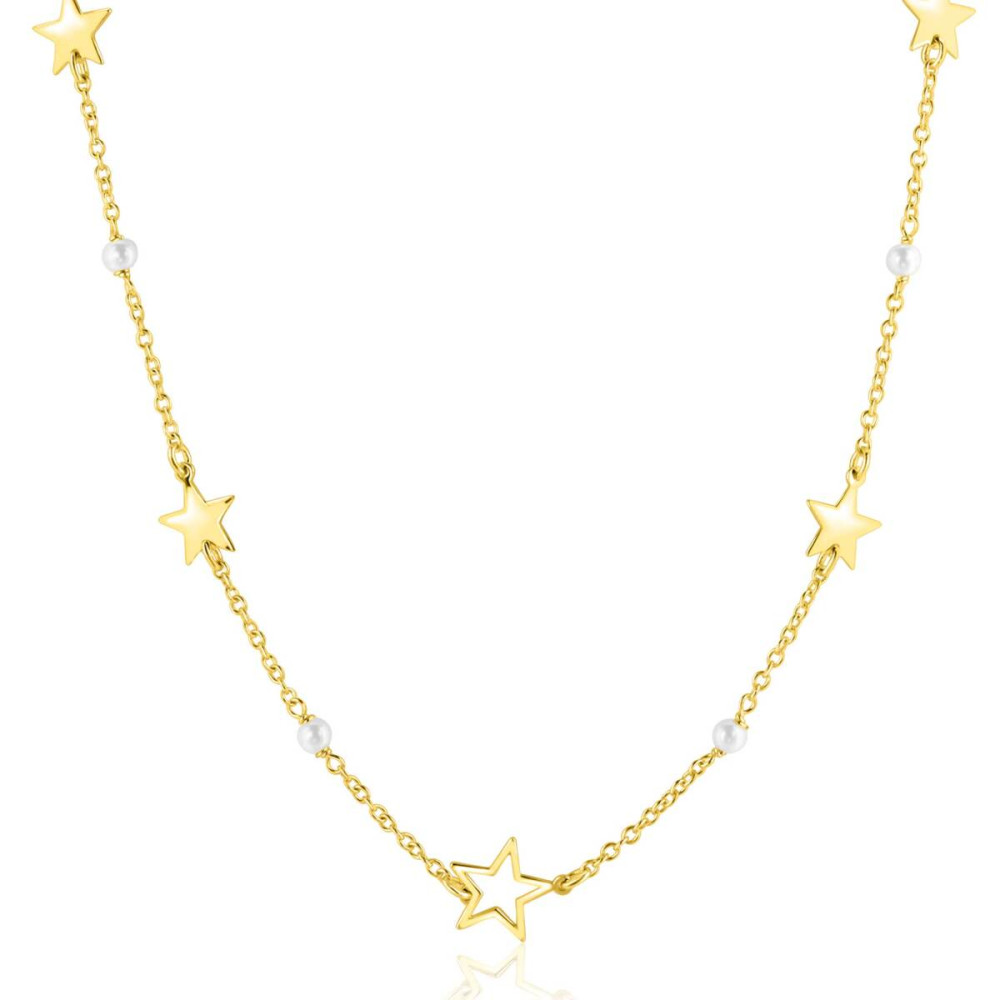 zinzi-zic2780-schakelketting-goudkleurige-ster-parel-10-mm-breedte-lengte-42-47-cm