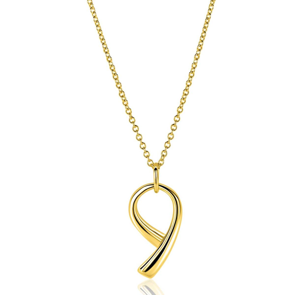 zinzi-zic2786g-ketting-met-hanger-abstracte-lus-gold-plated-18-5-mm-breedte-lengte-42-47-cm