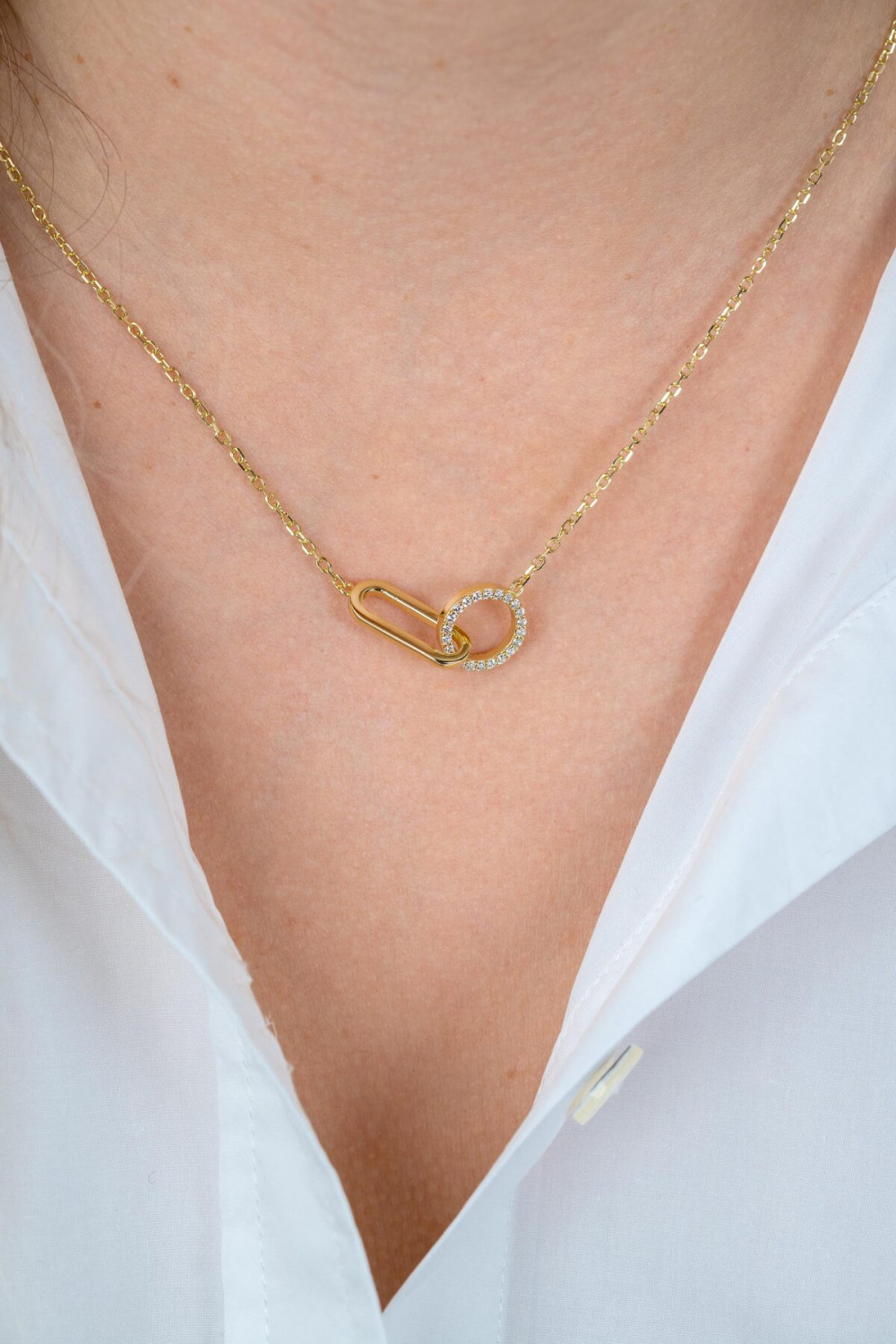 zinzi-zic2809-ketting-cirkel-goudkleurig-zirkonia-11-mm-lengte-40-45-cm
