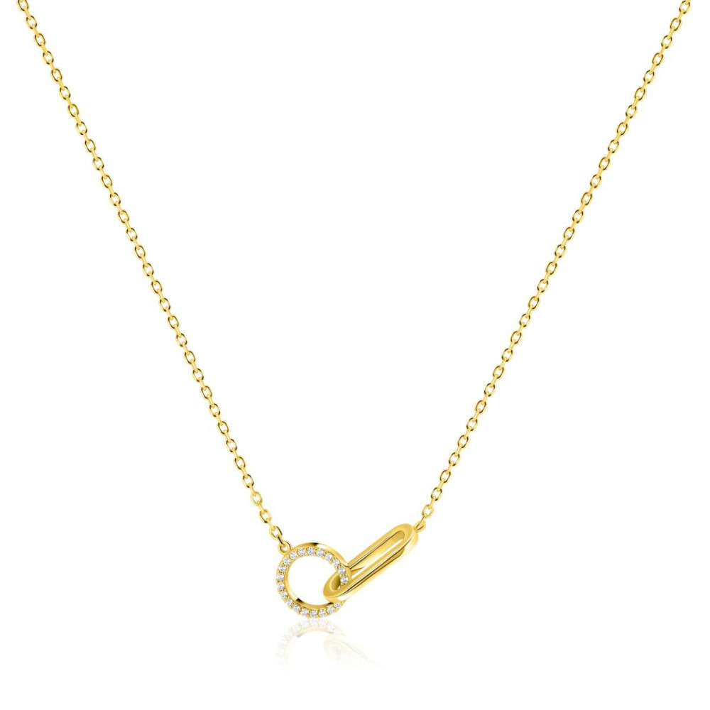 zinzi-zic2809-ketting-cirkel-goudkleurig-zirkonia-11-mm-lengte-40-45-cm