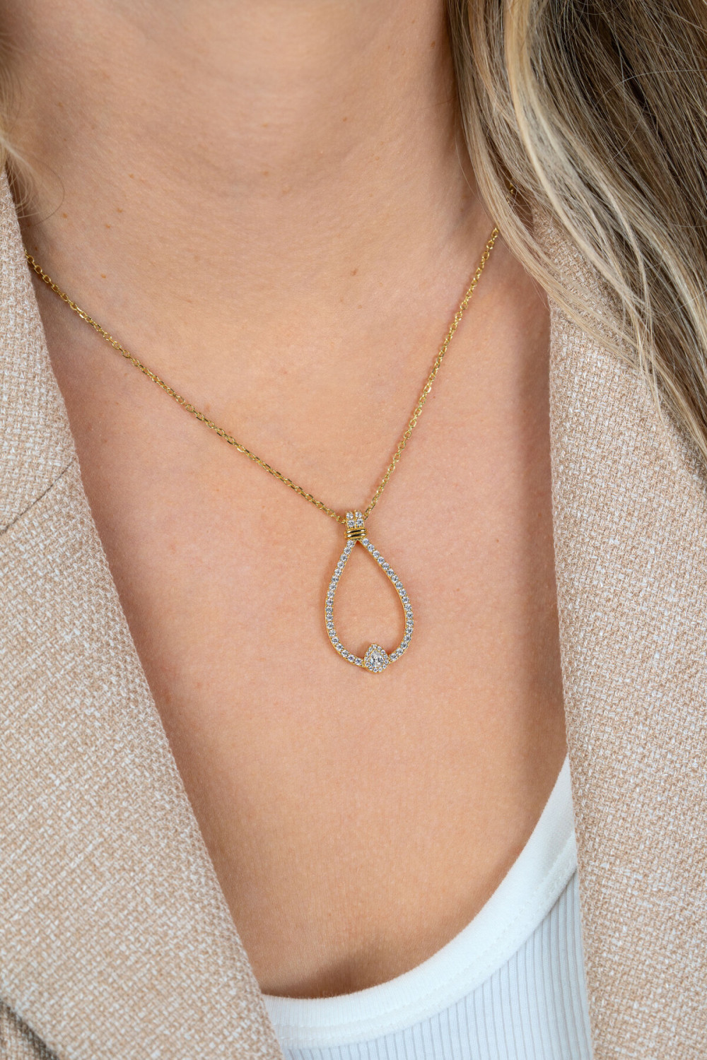 zinzi-zic2815-ketting-met-hanger-goudkleurig-zirkonia-druppel-18-5-mm-lengte-42-45-cm