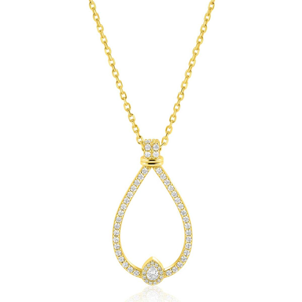 zinzi-zic2815-ketting-met-hanger-goudkleurig-zirkonia-druppel-18-5-mm-lengte-42-45-cm