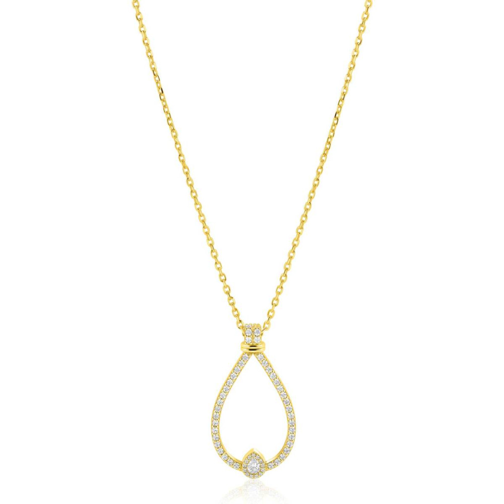 zinzi-zic2815-ketting-met-hanger-goudkleurig-zirkonia-druppel-18-5-mm-lengte-42-45-cm