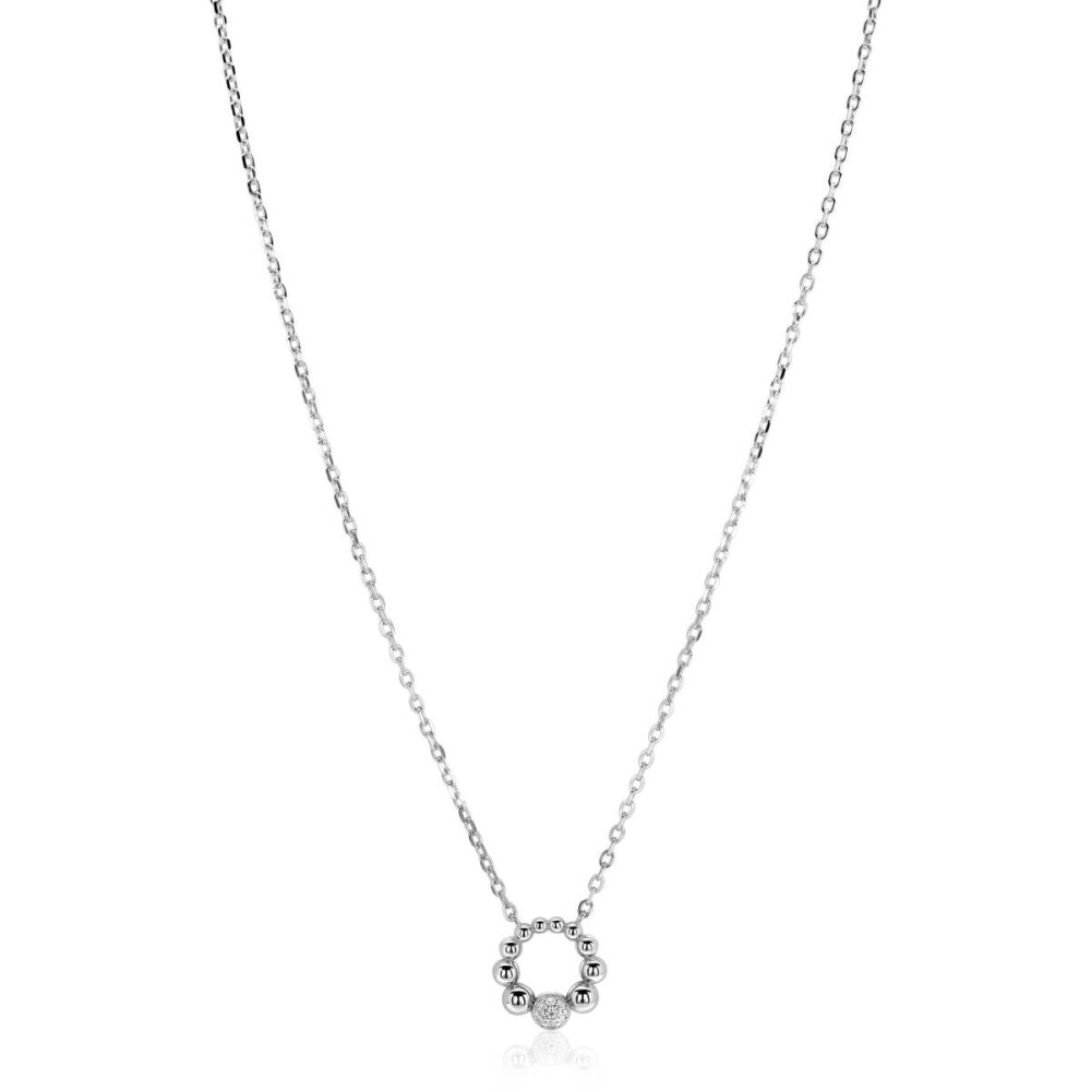 zinzi-zic2817-ketting-met-hanger-zilver-zirkonia-cirkel-12-mm-breedte-lengte-42-45-cm