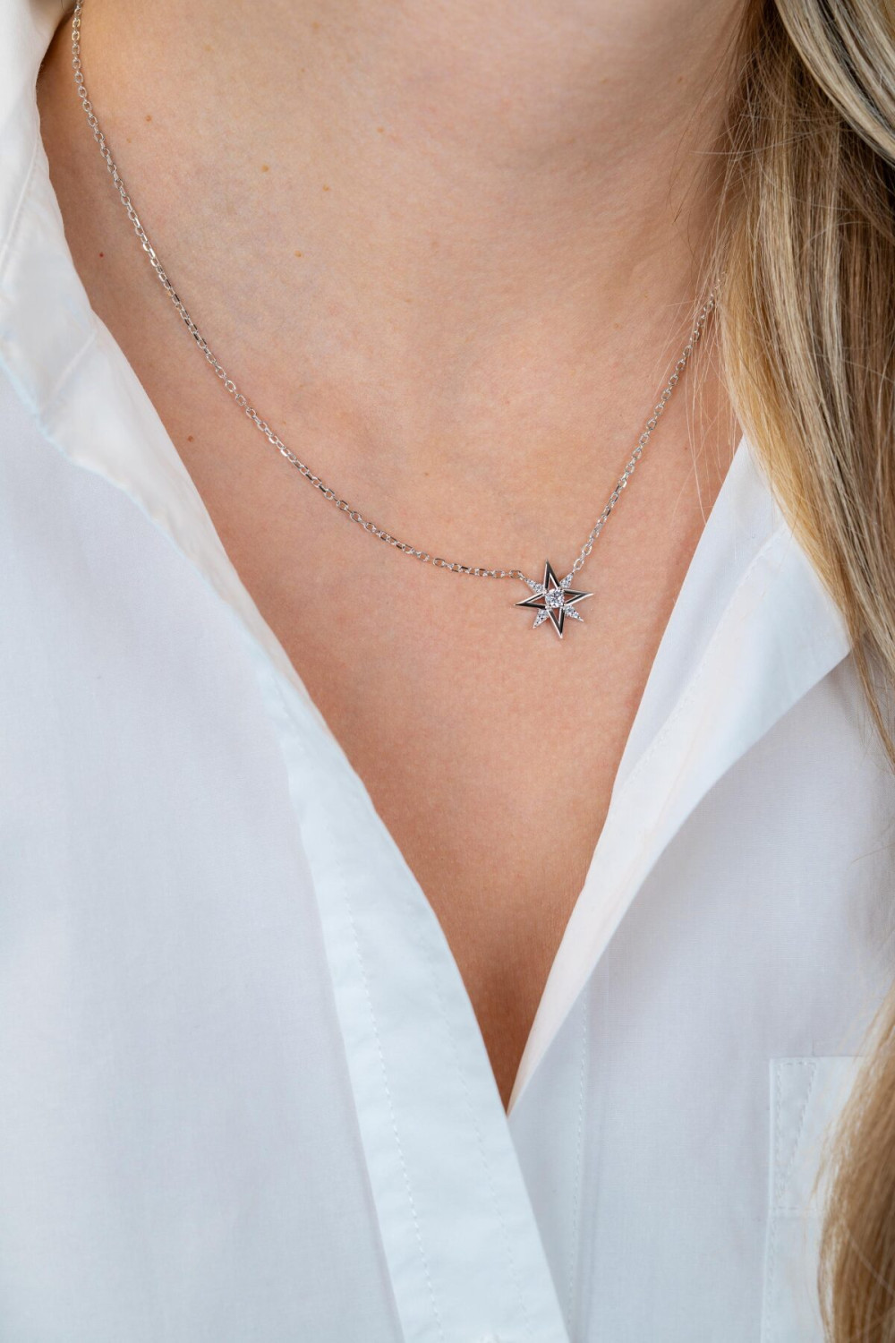 zinzi-zic2838-zilveren-ketting-kompas-ster-zirkonia-14-mm-breedte-lengte-42-45-cm