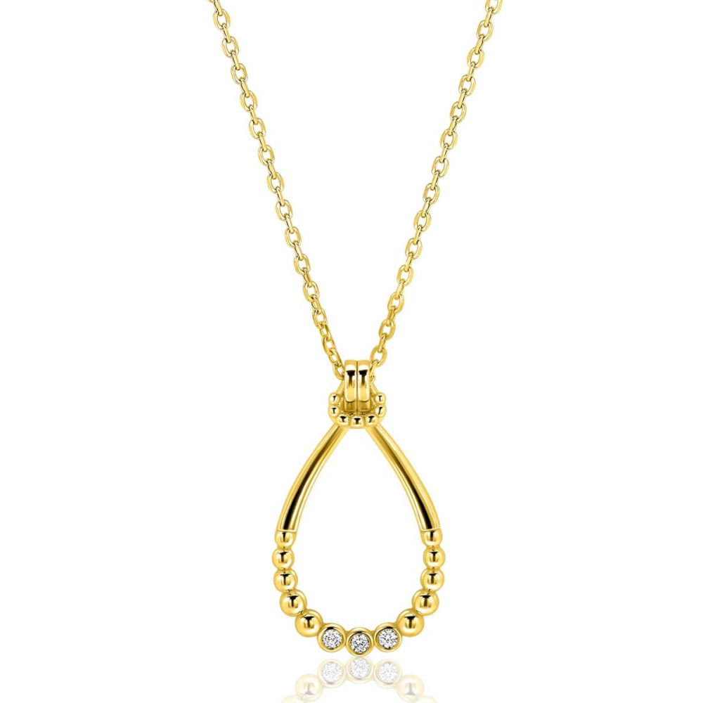 zinzi-zic2839y-goudkleurige-ketting-druppel-zirkonia-bolletjes-17-5-mm-lengte-42-45-cm