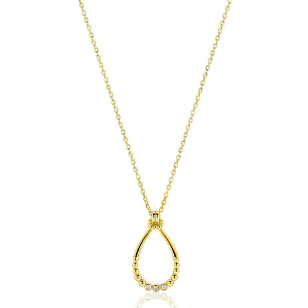 zinzi-zic2839y-goudkleurige-ketting-druppel-zirkonia-bolletjes-17-5-mm-lengte-42-45-cm