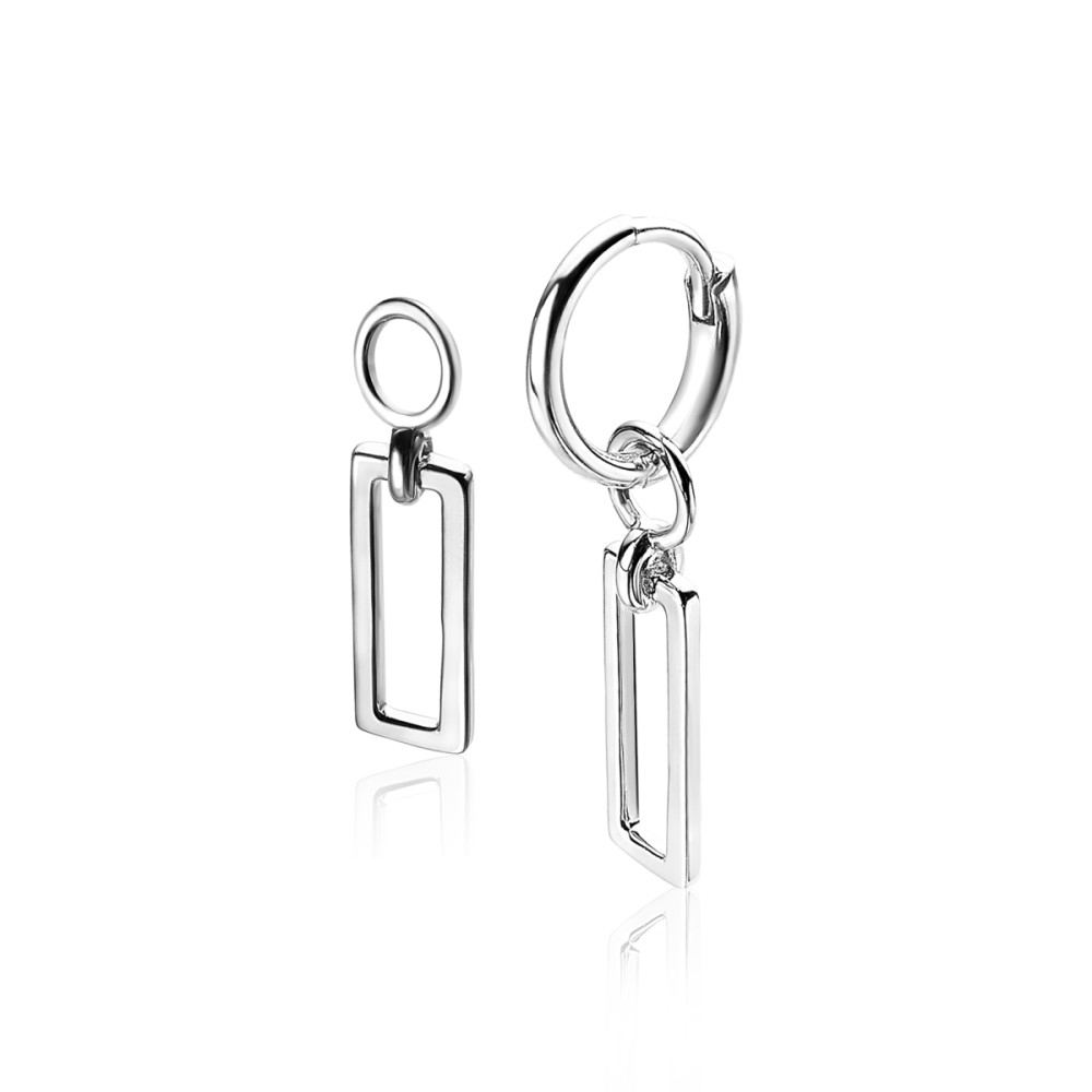 zinzi-zich1692-oorbedels-minimalistisch-925-zilver-ronde-rechthoekige-vormen-hoogte-14-mm-geen-oorringen
