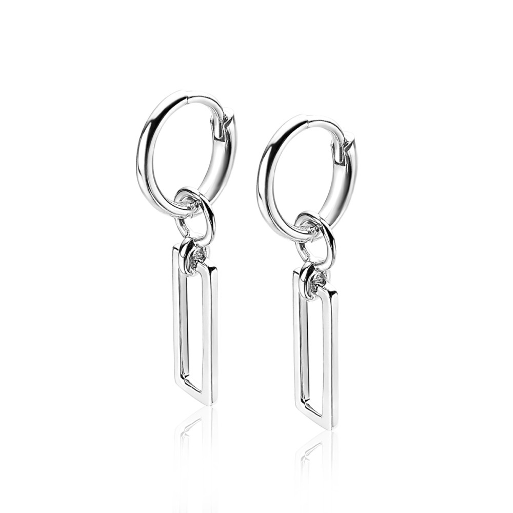 zinzi-zich1692-oorbedels-minimalistisch-925-zilver-ronde-rechthoekige-vormen-hoogte-14-mm-geen-oorringen