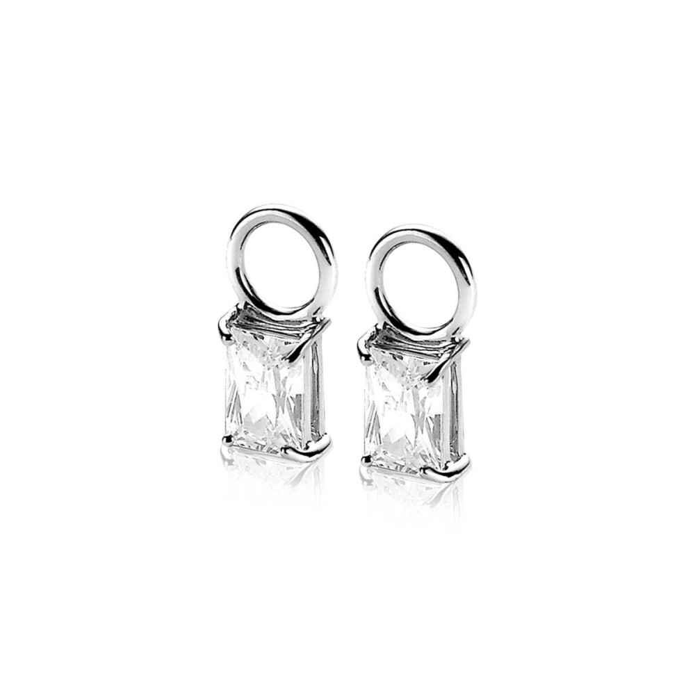 zinzi-zich2021-oorbedels-zilver-zirkonia-baguette-dames-3-3-mm-breed-x-12-mm-hoogte-geen-oorringen