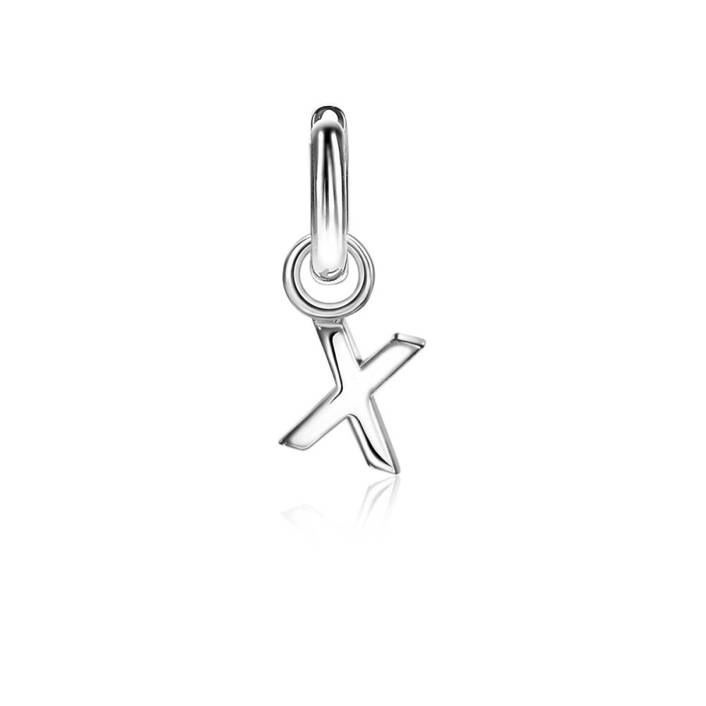 zinzi-zich2144x-zilveren-oorbedels-kruis-letter-x-glanzend