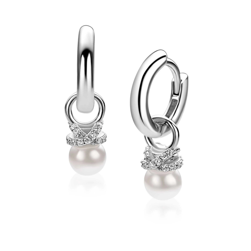 zinzi-zich2863-oorbedels-zilver-witte-parel-strik-zirkonia-5-mm-breed-x-12-mm-hoog
