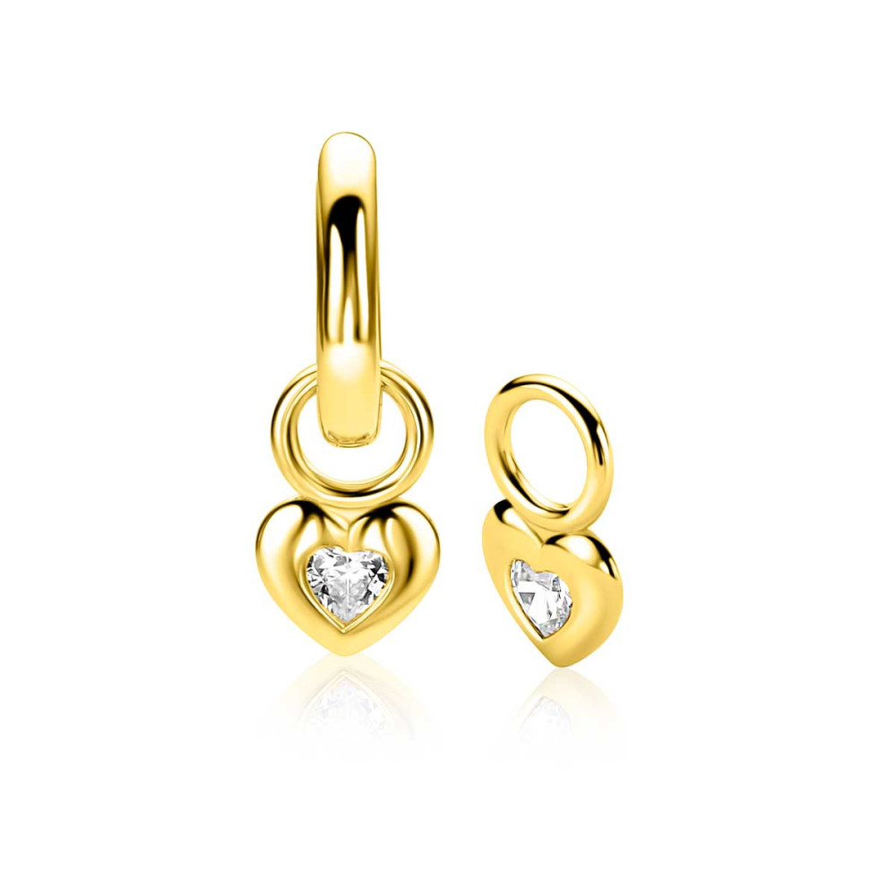 zinzi-zich2886y-hartjes-oorbedels-gold-plated-zirkonia-6-5-mm-breed-x-11-5-mm-hoog-geen-oorringen
