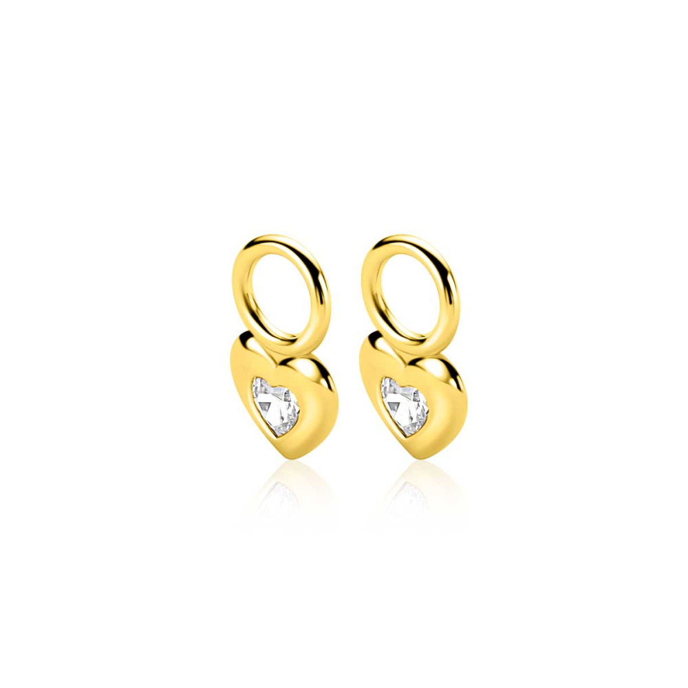 zinzi-zich2886y-hartjes-oorbedels-gold-plated-zirkonia-6-5-mm-breed-x-11-5-mm-hoog-geen-oorringen