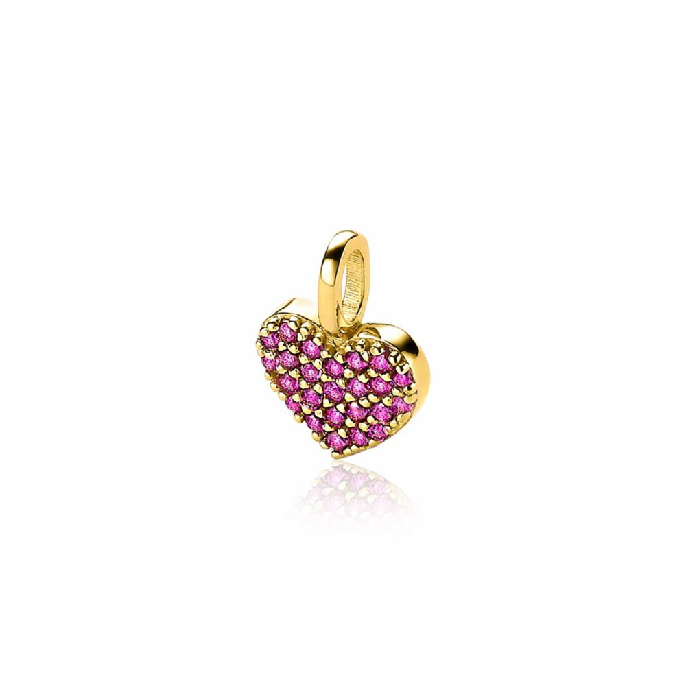 zinzi-zih2139r-hartjes-hanger-gold-plated-roze-zirkonia-glanzend-9-3-mm-breed-x-13-mm-hoog