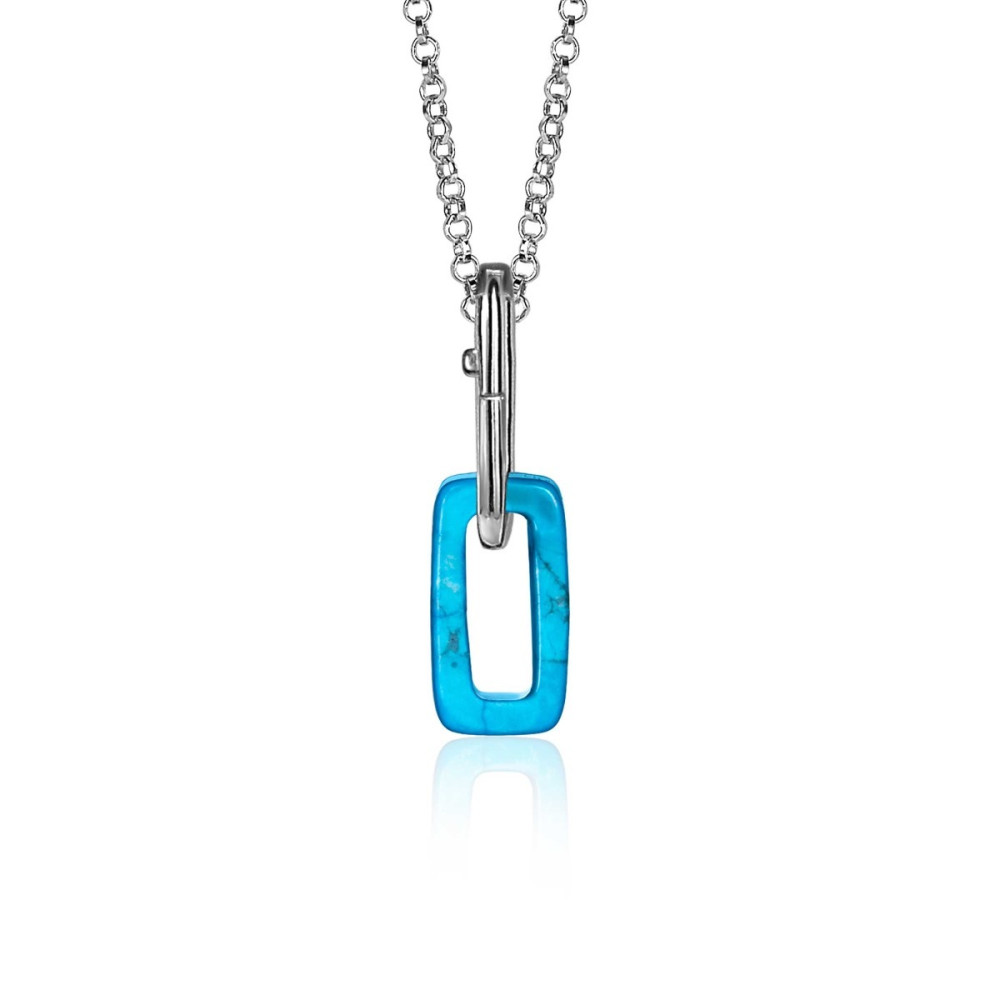 zinzi-zih2237-turquoise-hanger-howliet-en-925-zilver-8-mm-breed-x-28-mm-hoog