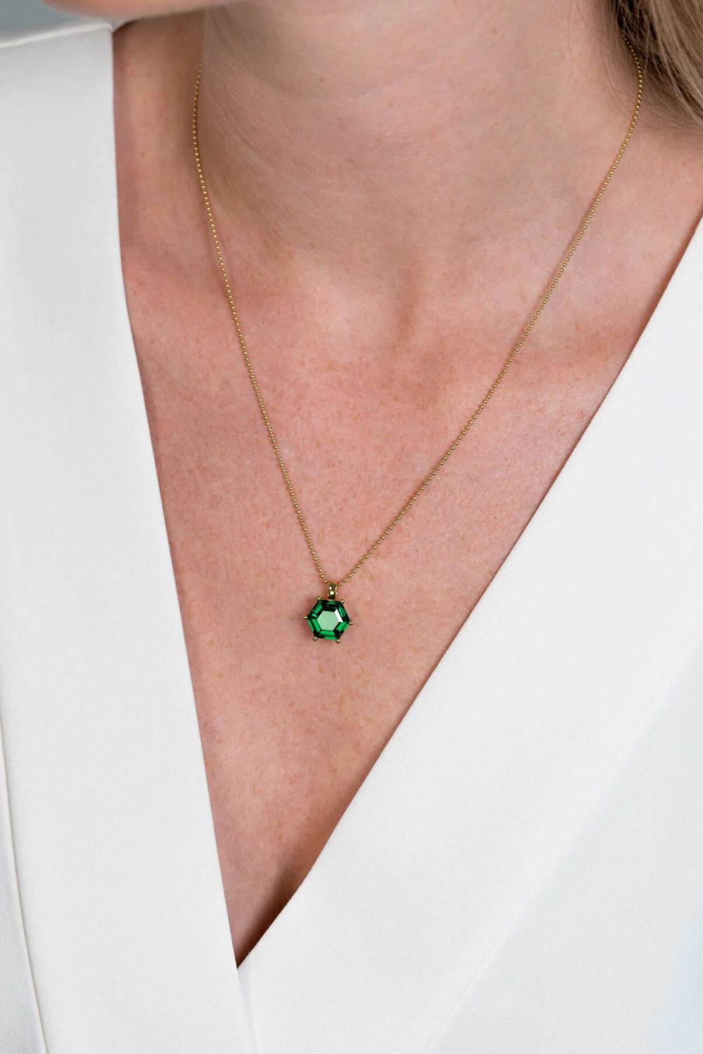 zinzi-zih2259g-gold-plated-hanger-met-groene-zirkonia-13-mm-breed-x-15-mm-hoog