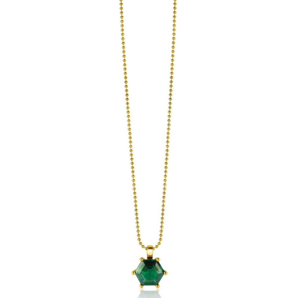 zinzi-zih2259g-gold-plated-hanger-met-groene-zirkonia-13-mm-breed-x-15-mm-hoog